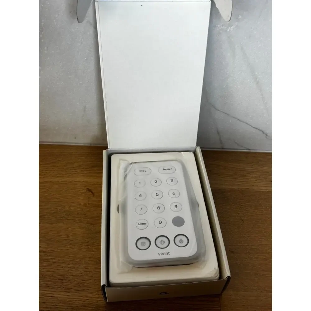 Vivint Wireless Security Keypad White Stay Away Panic Alarm NIB